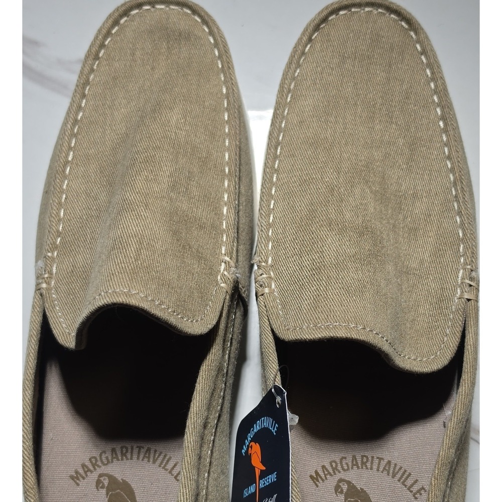 Margaritaville Island Reserve Latitude Beige Canvas Slip-On Men's US 9 ISM201202